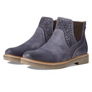 Comfortiva Blue Suede Women's Boots Raya Washed Indigo 9 M